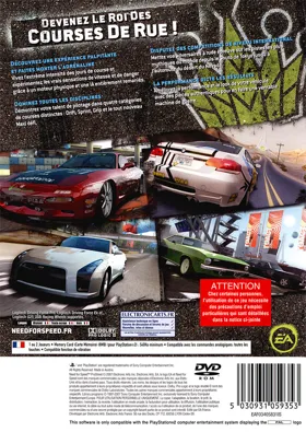 Need for Speed - ProStreet box cover back